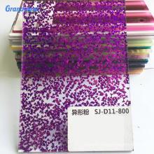 Acrylic material reflective glitter plastic sheet